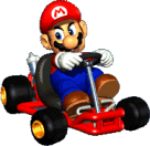 Mario in his kart