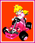 Peach in her kart again