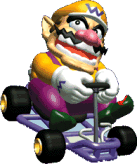 Wario in his kart