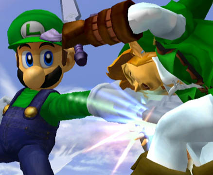 Luigi Punching Link!