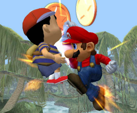 Mario Hitting Ness