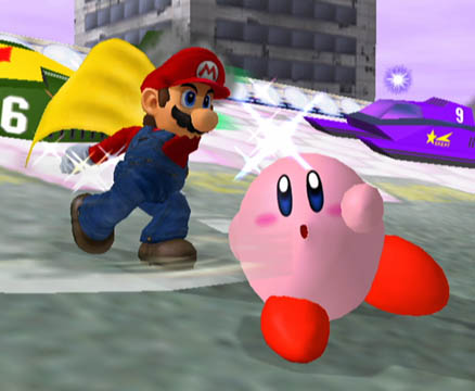 Mario Smacking Kirby