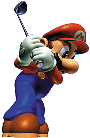 Mario about to swing