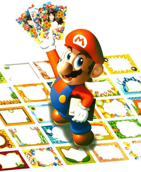 Mario with cards