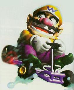 Wario...um he's mean he's not so lean amd he's defenley NOT green!